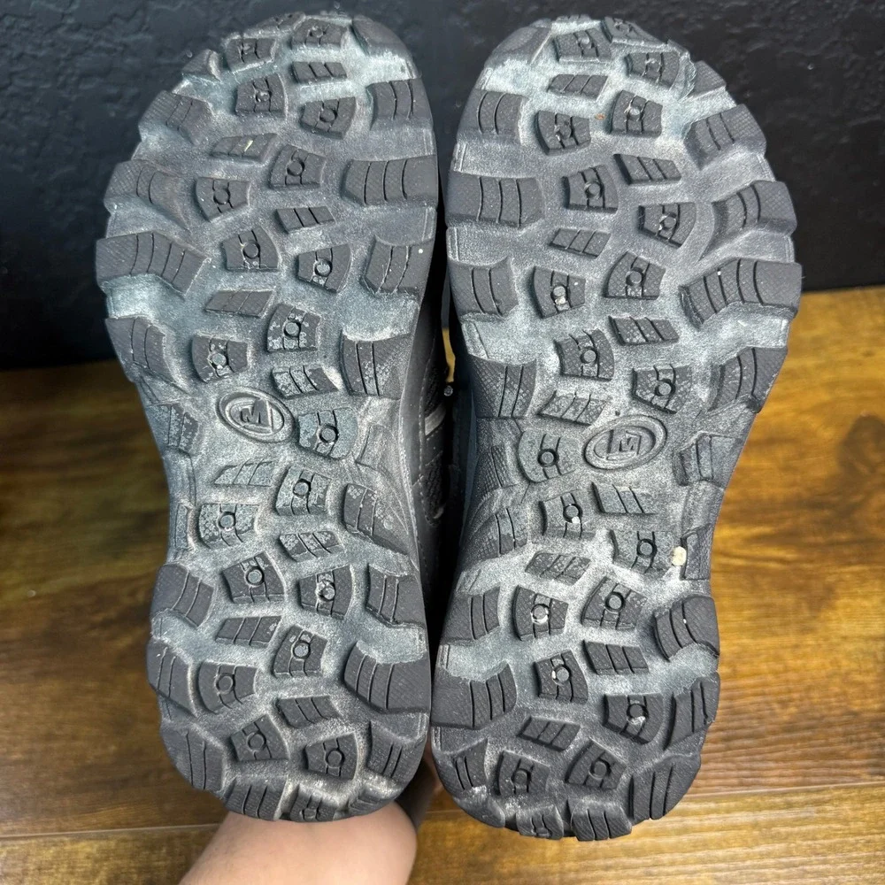 Merrell MK265426 Black Grey PU Textile Waterproof Hiking Boots‎ Youth 3.0M